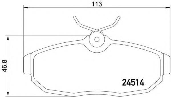 Комплект тормозных колодок, дисковый тормоз HELLA PAGID 8DB 355 013-111