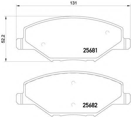 Комплект тормозных колодок, дисковый тормоз HELLA PAGID 8DB 355 020-521