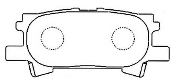 Комплект тормозных колодок, дисковый тормоз ASVA AKDC-1498