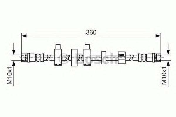 Тормозной шланг BOSCH 1 987 481 540