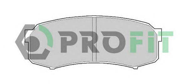 Комплект тормозных колодок, дисковый тормоз PROFIT 50001021C