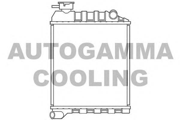 Радиатор, охлаждение двигателя AUTOGAMMA 100075