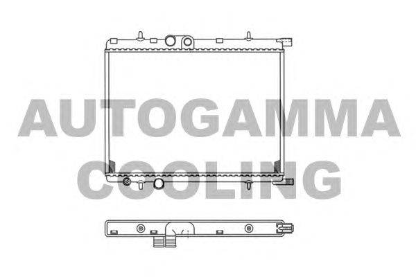 Радиатор, охлаждение двигателя AUTOGAMMA 101350