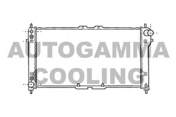 Радиатор, охлаждение двигателя AUTOGAMMA 102141