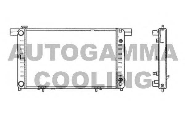 Радиатор, охлаждение двигателя AUTOGAMMA 102158