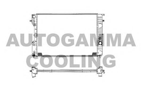 Радиатор, охлаждение двигателя AUTOGAMMA 102250