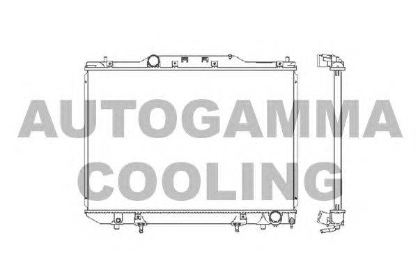 Радиатор, охлаждение двигателя AUTOGAMMA 102373