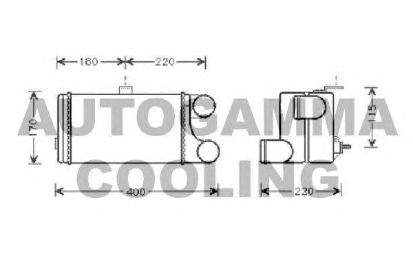 Интеркулер AUTOGAMMA 103038