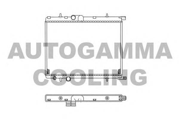 Радиатор, охлаждение двигателя AUTOGAMMA 103107