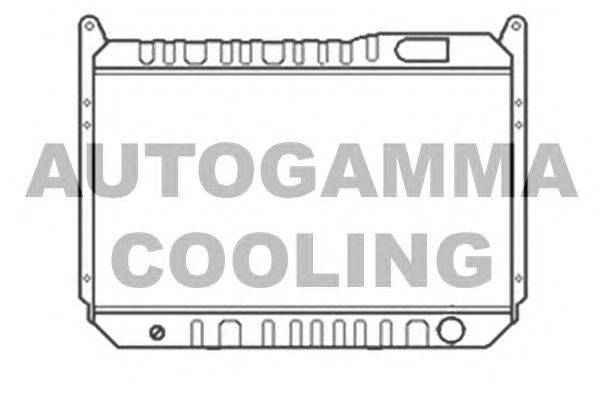 Радиатор, охлаждение двигателя AUTOGAMMA 103345