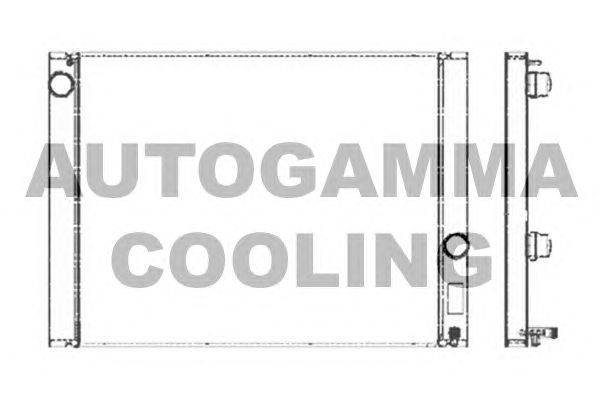 Радиатор, охлаждение двигателя AUTOGAMMA 103389
