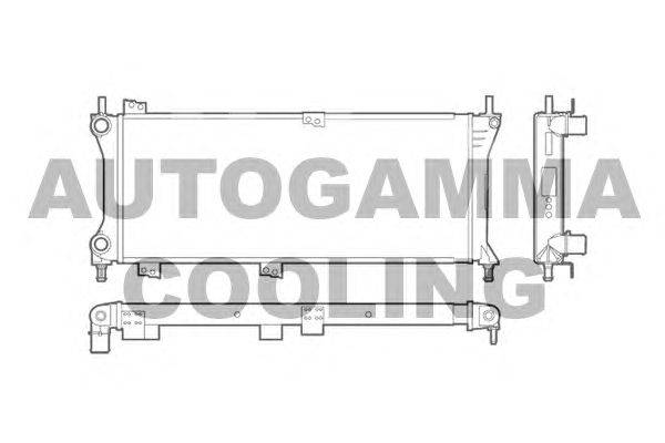 Радиатор, охлаждение двигателя AUTOGAMMA 103413