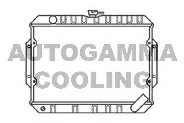 Радиатор, охлаждение двигателя AUTOGAMMA 103481