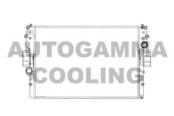 Радиатор, охлаждение двигателя AUTOGAMMA 103561