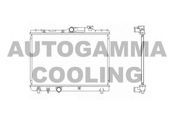 Радиатор, охлаждение двигателя AUTOGAMMA 103626