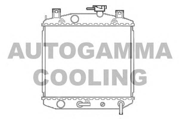 Радиатор, охлаждение двигателя AUTOGAMMA 103906