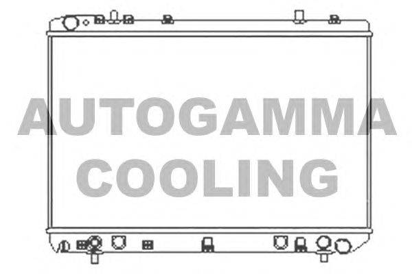 Радиатор, охлаждение двигателя AUTOGAMMA 104159