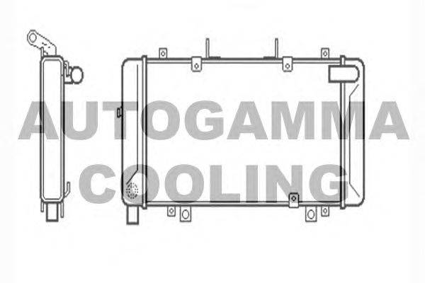 Радиатор, охлаждение двигателя AUTOGAMMA 104363