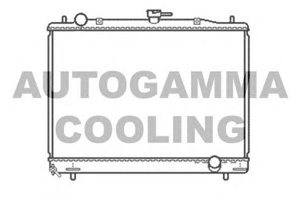 Радиатор, охлаждение двигателя AUTOGAMMA 104606