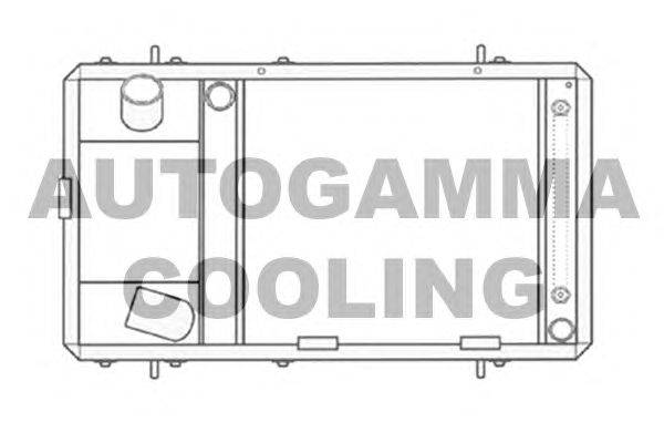 Радиатор, охлаждение двигателя AUTOGAMMA 104662