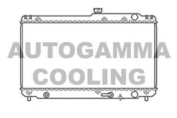 Радиатор, охлаждение двигателя AUTOGAMMA 104670