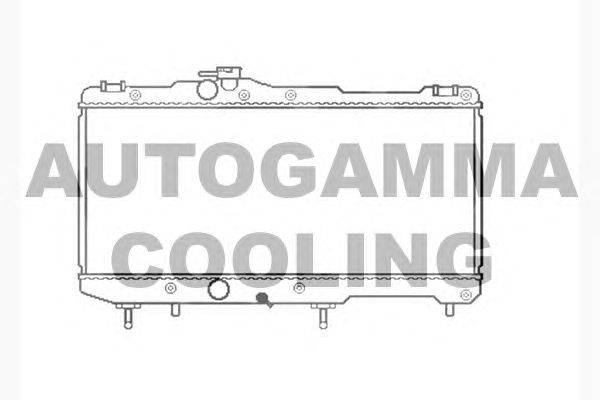 Радиатор, охлаждение двигателя AUTOGAMMA 104745