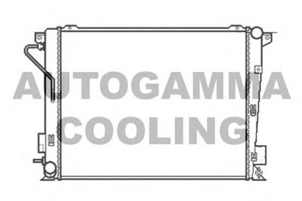 Радиатор, охлаждение двигателя AUTOGAMMA 104832