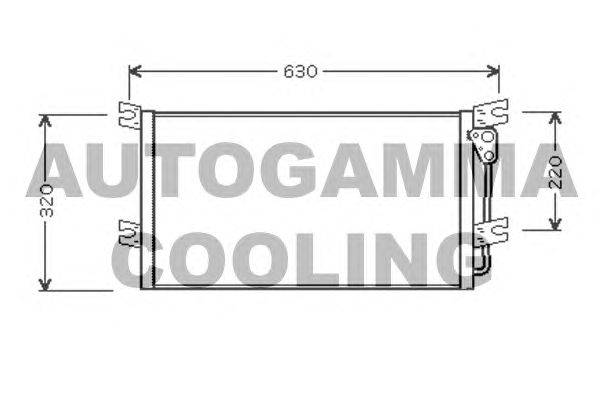Конденсатор, кондиционер AUTOGAMMA 105011
