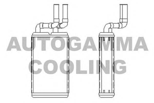 Теплообменник, отопление салона AUTOGAMMA 105283
