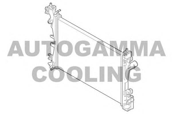 Радиатор, охлаждение двигателя AUTOGAMMA 105439