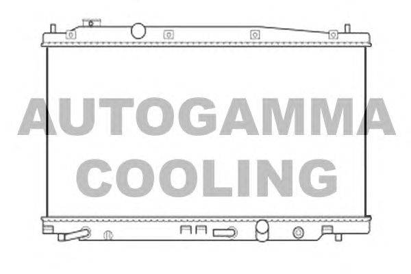 Радиатор, охлаждение двигателя AUTOGAMMA 105738