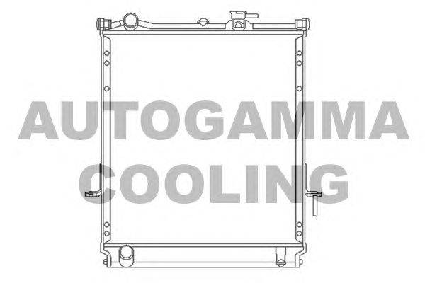 Радиатор, охлаждение двигателя AUTOGAMMA 107083