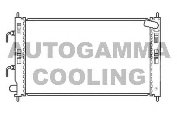 Радиатор, охлаждение двигателя AUTOGAMMA 107229