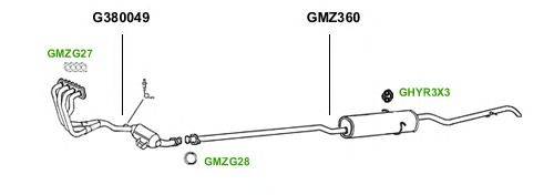 Система выпуска ОГ GT Exhaust 1152