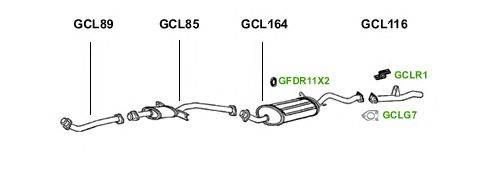 Система выпуска ОГ GT Exhaust 1288