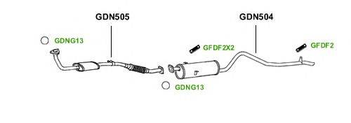 Система выпуска ОГ GT Exhaust 1320