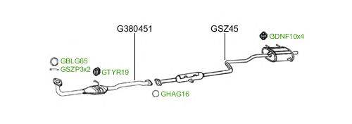 Система выпуска ОГ GT Exhaust 2228