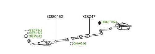 Система выпуска ОГ GT Exhaust 2231