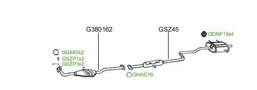 Система выпуска ОГ GT Exhaust 2232