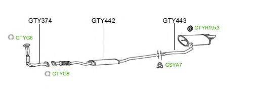 Система выпуска ОГ GT Exhaust 2261