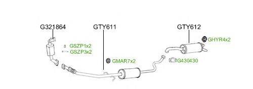 Система выпуска ОГ GT Exhaust 2313