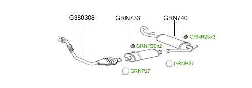 Система выпуска ОГ GT Exhaust 2611