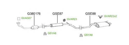 Система выпуска ОГ GT Exhaust 2712