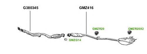 Система выпуска ОГ GT Exhaust 3712