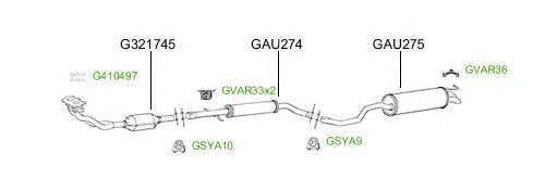 Система выпуска ОГ GT Exhaust 4673