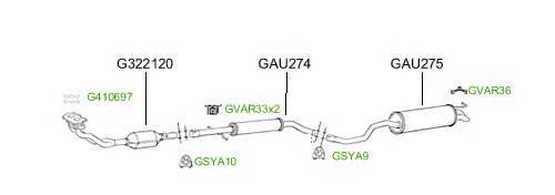 Система выпуска ОГ GT Exhaust 4674