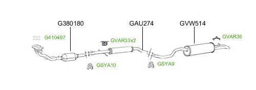 Система выпуска ОГ GT Exhaust 4676