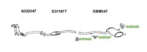 Система выпуска ОГ GT Exhaust 6128