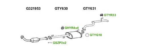 Система выпуска ОГ GT Exhaust 7093