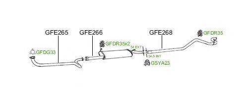 Система выпуска ОГ GT Exhaust 834